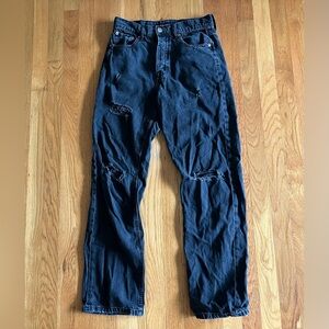 Aeropostale 90’s Baggy Black Jeans Women’s Size 4